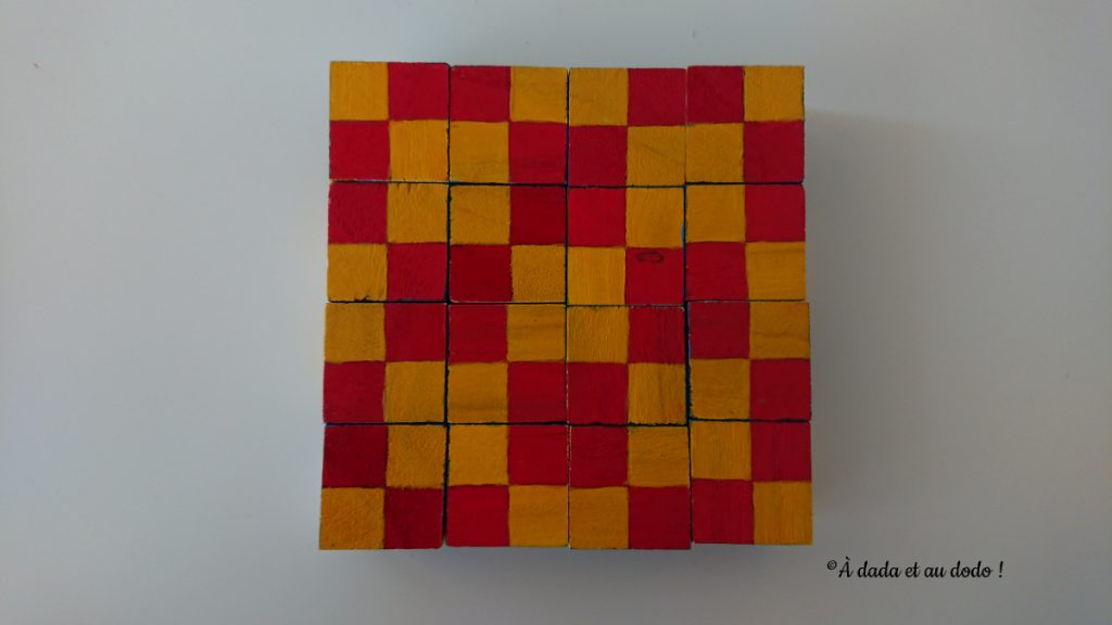 motif avec cubes de pavage