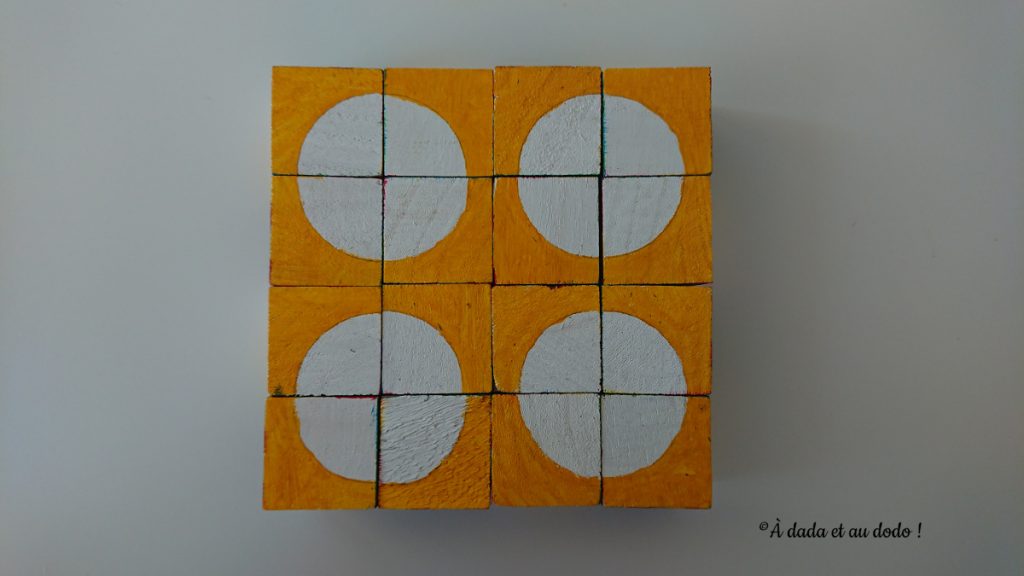 motif avec cubes de pavage